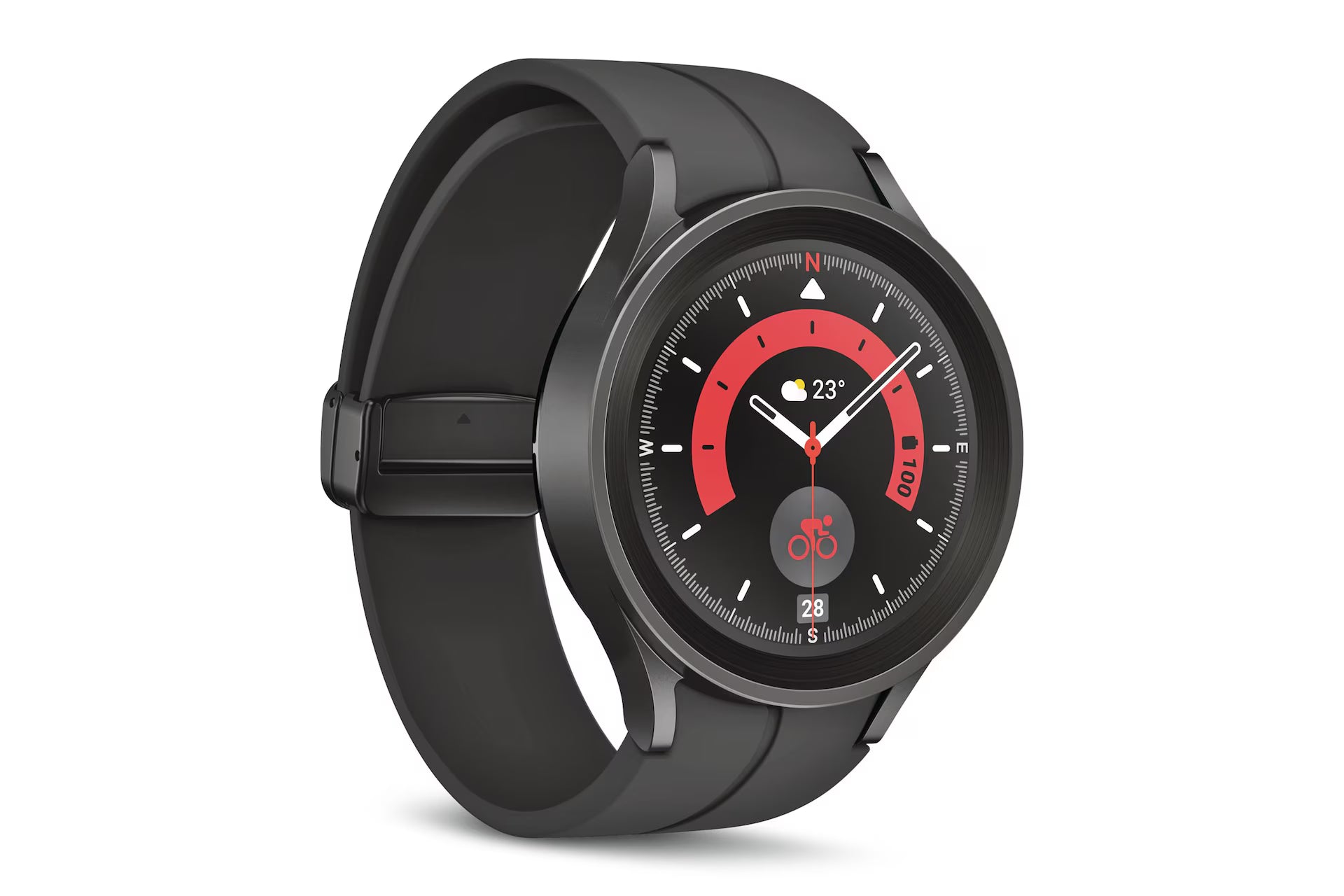 Samsung Galaxy Watch 5 Pro 45mm Black - Front View | Open Box